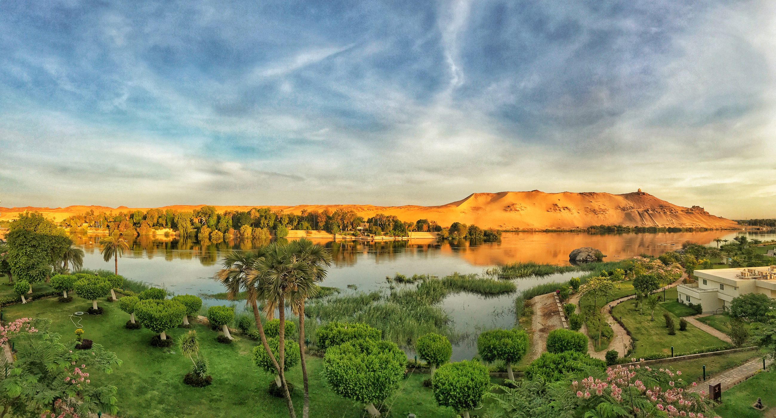 The Nile at Aswan at first light